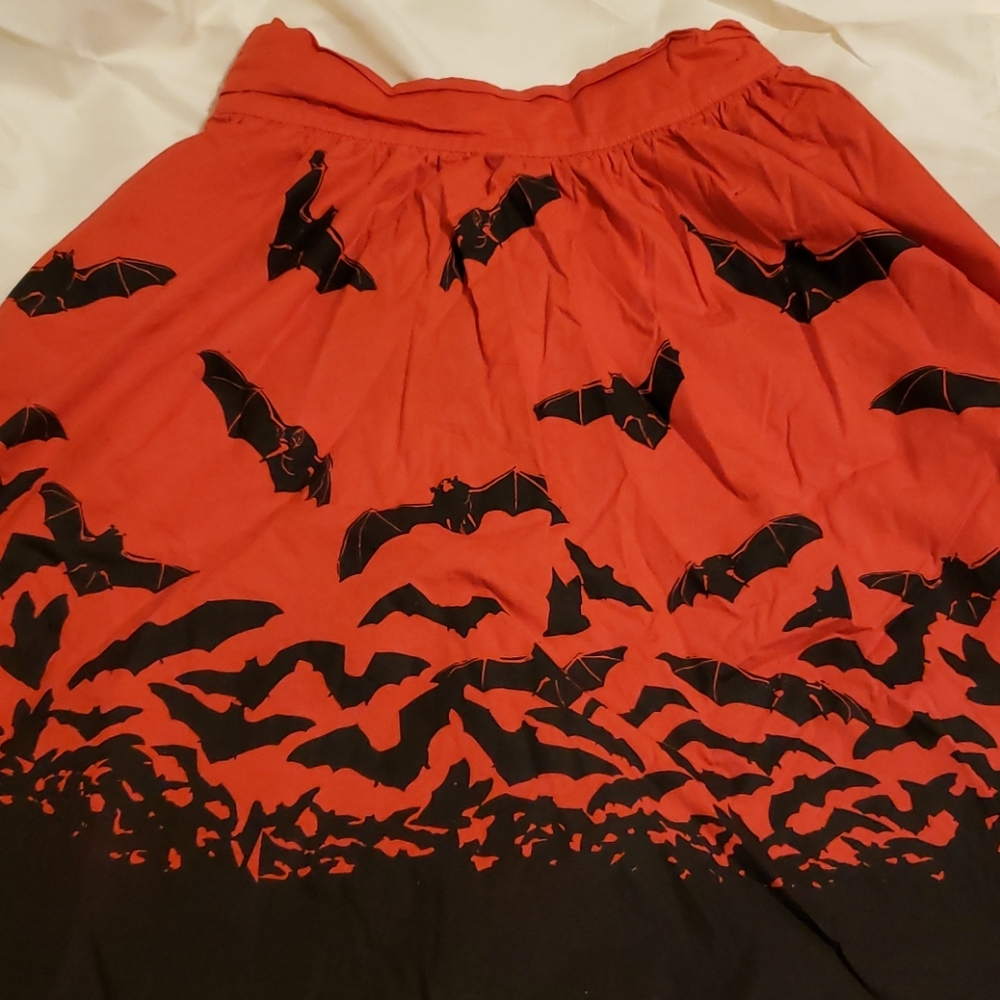 Sourpuss Bat Pinup Skirt